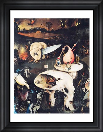 Framed Garden of Earthly Delights: Hell, triptych right Print
