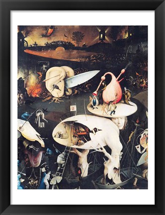 Framed Garden of Earthly Delights: Hell, triptych right Print