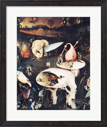 Framed Garden of Earthly Delights: Hell, triptych right Print