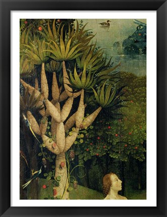 Framed Tree of the Knowledge of Good and Evil, detail from the right panel of The Garden of Earthly Delights, c.1500 Print