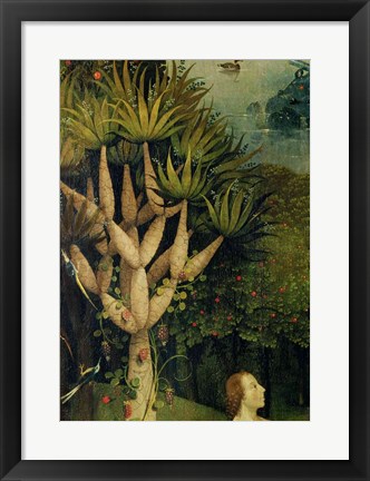 Framed Tree of the Knowledge of Good and Evil, detail from the right panel of The Garden of Earthly Delights, c.1500 Print