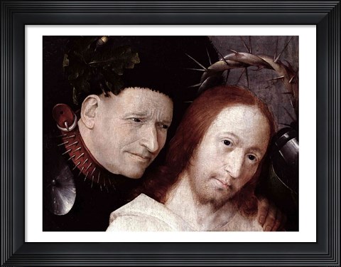 Framed Christ Mocked Detail Print