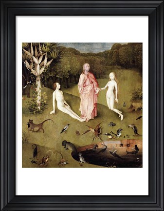 Framed Garden of Earthly Delights, c.1500, Detail Print