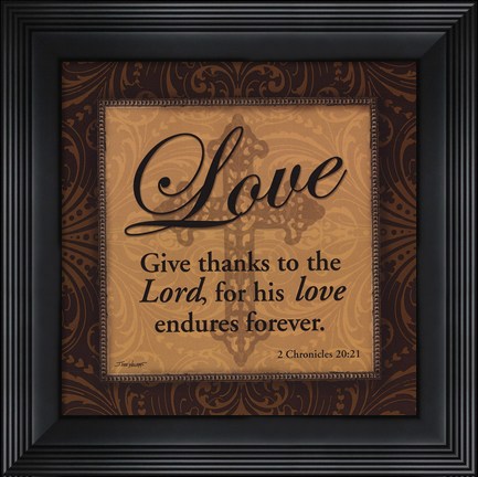 Framed Love Print
