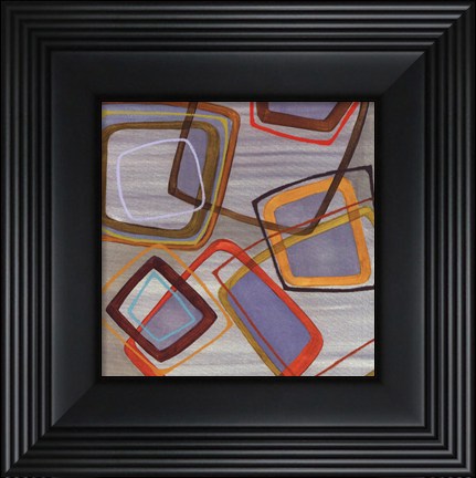 Framed River Run II Print