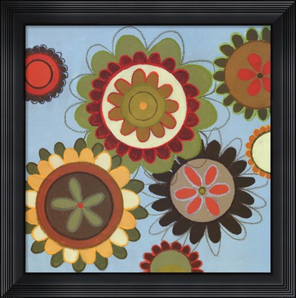 Framed Zinnia Awesome II Print