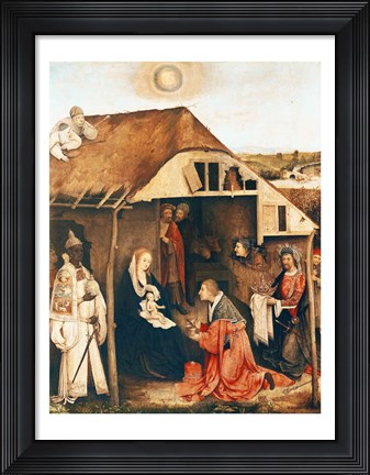 Framed Nativity Print