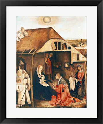 Framed Nativity Print