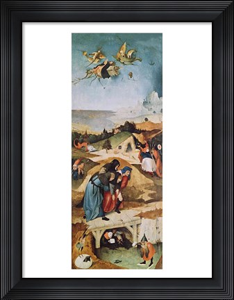 Framed Left wing of the Triptych of the Temptation of St. Anthony Print