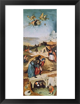 Framed Left wing of the Triptych of the Temptation of St. Anthony Print