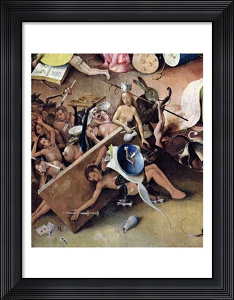 Framed Garden of Earthly Delights: Right Side, Hell Print