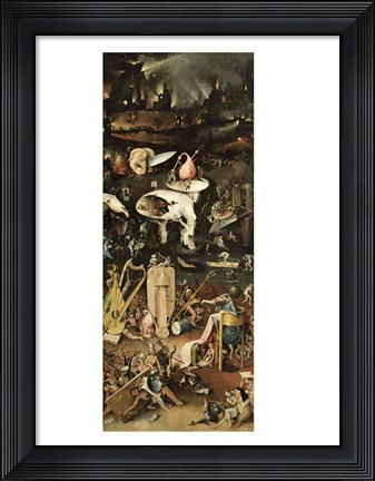 Framed Garden of Earthly Delights, c.1500 Print