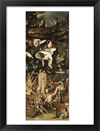 Framed Garden of Earthly Delights, c.1500 Print