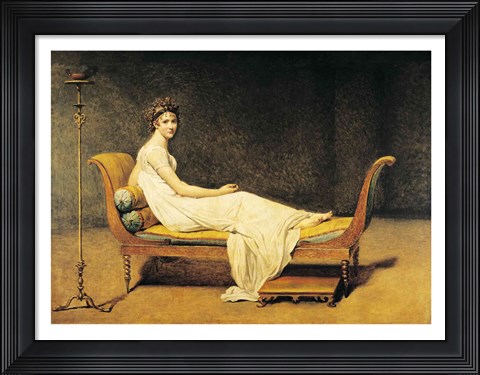 Framed Madame Recamier, 1800 Print