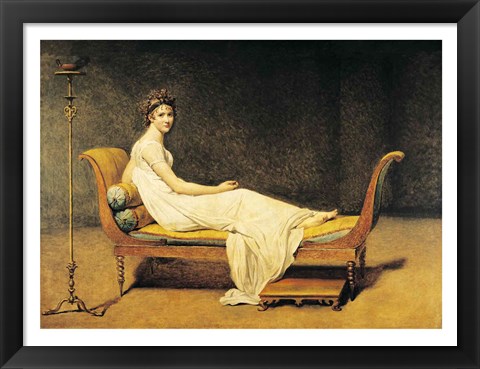 Framed Madame Recamier, 1800 Print