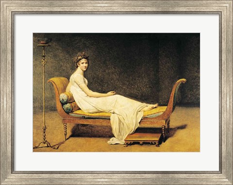 Framed Madame Recamier, 1800 Print