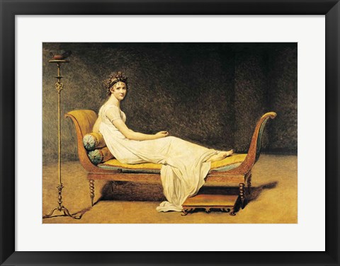 Framed Madame Recamier, 1800 Print