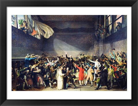 Framed Tennis Court Oath, 20th June 1789 Print