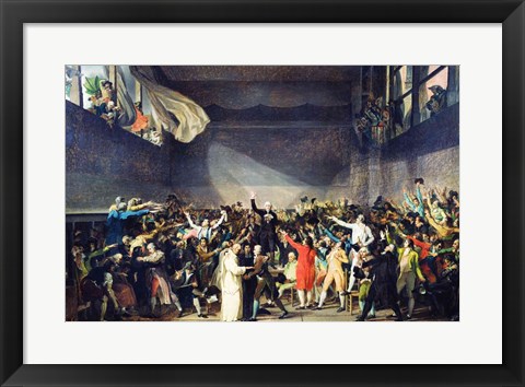 Framed Tennis Court Oath, 20th June 1789 Print