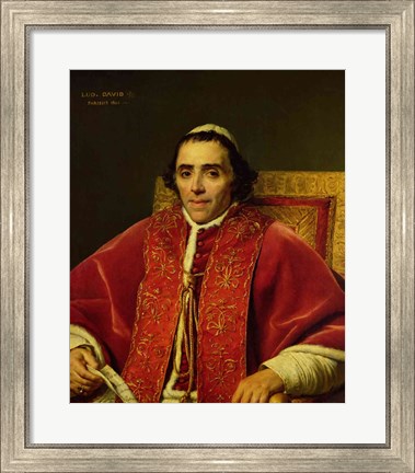 Framed Portrait of Pope Pius VII Print