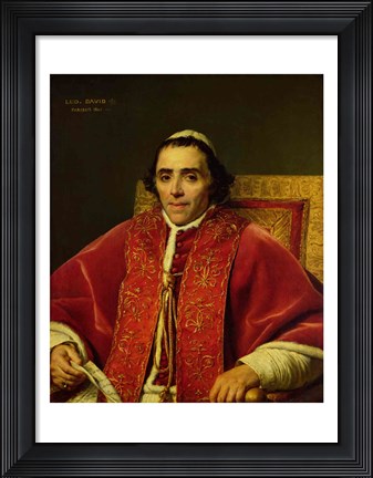 Framed Portrait of Pope Pius VII Print