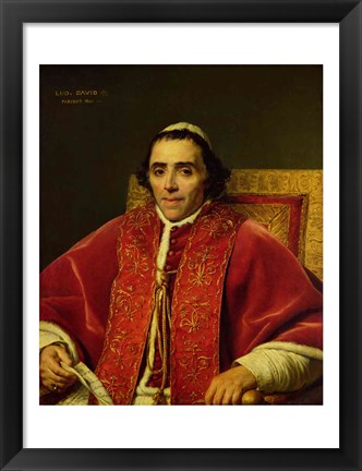 Framed Portrait of Pope Pius VII Print