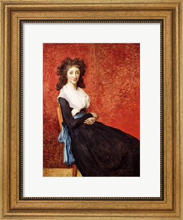 Framed Portrait of Madame Charles-Louis Trudaine Print