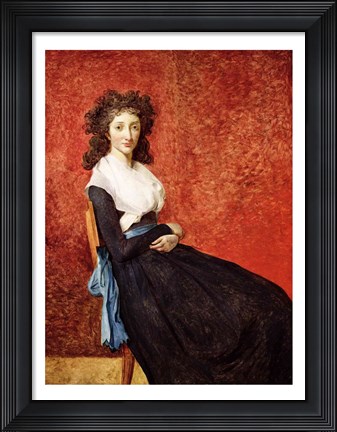 Framed Portrait of Madame Charles-Louis Trudaine Print