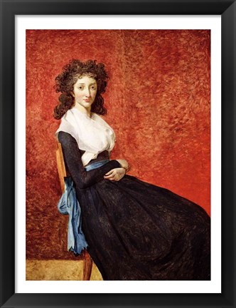 Framed Portrait of Madame Charles-Louis Trudaine Print