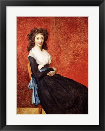 Framed Portrait of Madame Charles-Louis Trudaine Print