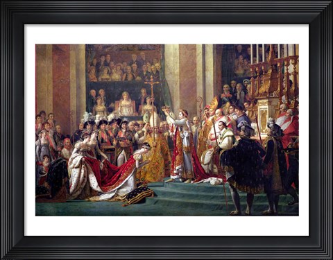Framed Consecration of the Emperor Napoleon I Detail Print