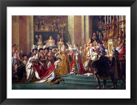 Framed Consecration of the Emperor Napoleon I Detail Print