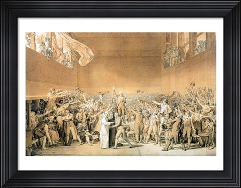 Framed Tennis Court Oath, 20th June 1789 Print