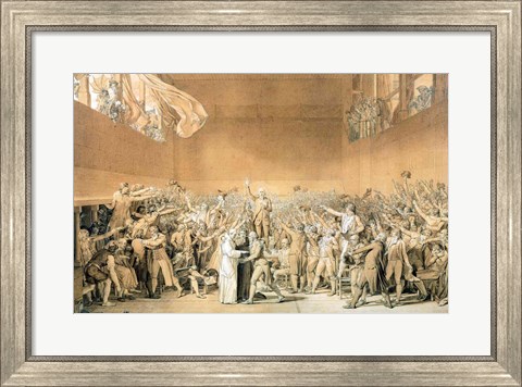 Framed Tennis Court Oath, 20th June 1789 Print