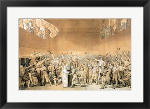 Framed Tennis Court Oath, 20th June 1789 Print