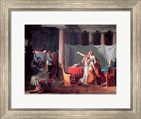Framed Lictors Bearing to Brutus the Bodies of his Sons, 1789 Print