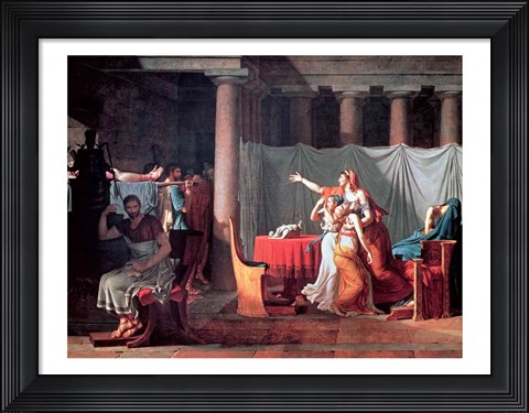 Framed Lictors Bearing to Brutus the Bodies of his Sons, 1789 Print