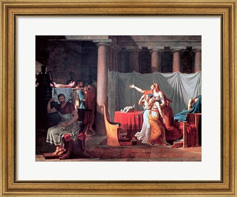 Framed Lictors Bearing to Brutus the Bodies of his Sons, 1789 Print
