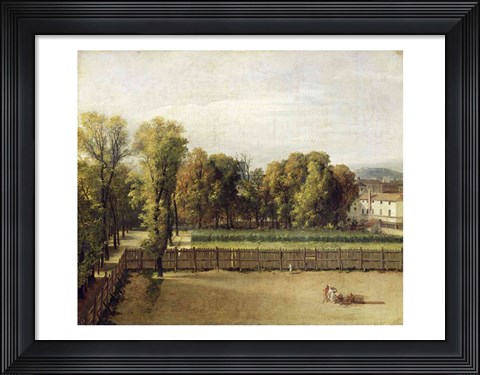 Framed View of the Luxembourg Gardens in Paris, 1794 Print