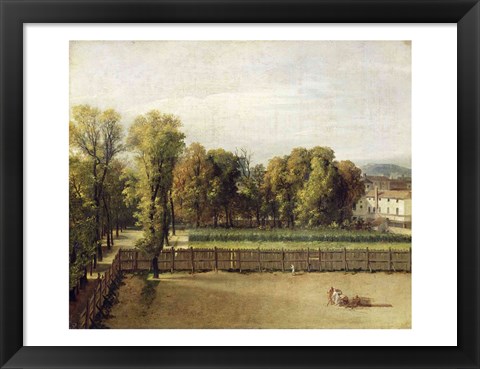 Framed View of the Luxembourg Gardens in Paris, 1794 Print