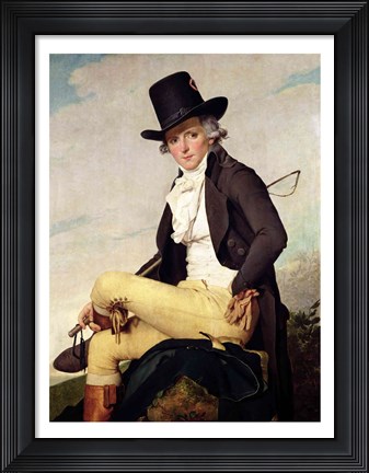 Framed Portrait of Pierre Seriziat Print
