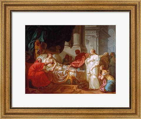 Framed Antiochus and Stratonice, 1774 Print