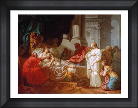 Framed Antiochus and Stratonice, 1774 Print