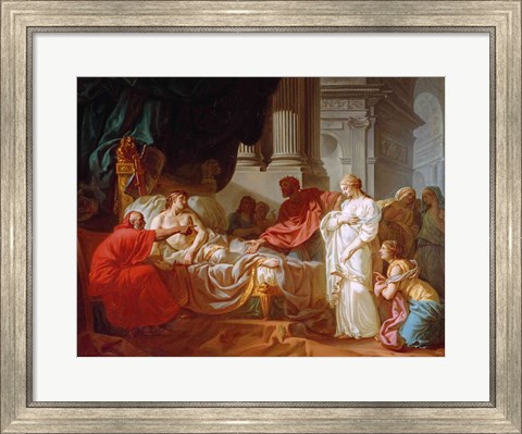 Framed Antiochus and Stratonice, 1774 Print