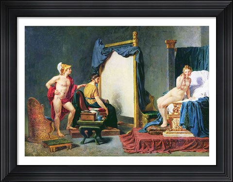 Framed Apelles Painting Campaspe in the Presence of Alexander the Great Print