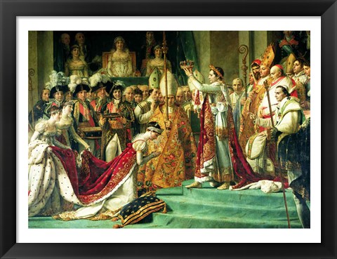 Framed Consecration of the Emperor Napoleon and the Coronation of the Empress Josephine Print