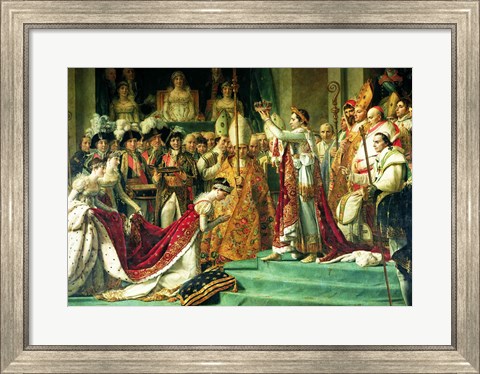 Framed Consecration of the Emperor Napoleon and the Coronation of the Empress Josephine Print