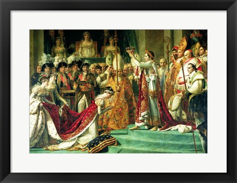 Framed Consecration of the Emperor Napoleon and the Coronation of the Empress Josephine Print