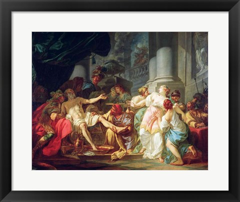 Framed Death of Seneca, 1773 Print