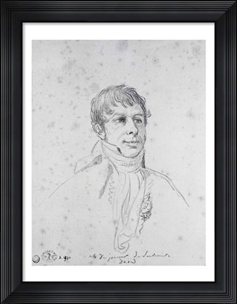 Framed Count Francois Arnail de Jaucourt Print